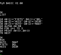 F&M Basic V2.00